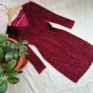 Korean Velvet Dress