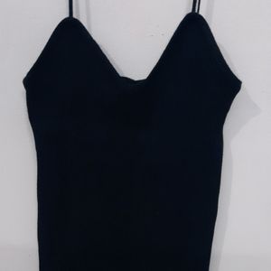 Black V Neck Top