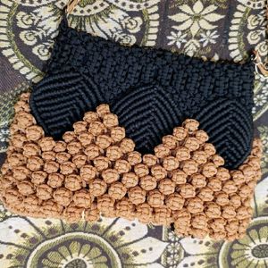 Beautiful Macrame Crochet Handbag