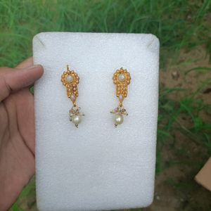 Once Used , New Gold Earrings For Sarees ❤️🩵❤️‍🔥