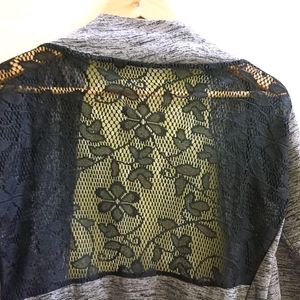 Grey Net Pattern Jacket