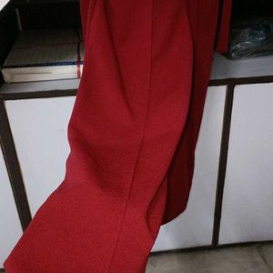 Maroon Color Cut Sleeves Jumpsuit