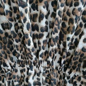 Cheetah Print One Piece Mid Length Women