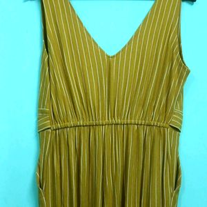 Mustard Deep Neck Jumpsuit