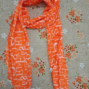 Orange Coloured Alphabet Printed Sc