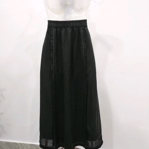 Black Midi Casual Skirt