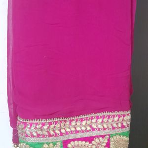 Pink Women Saree