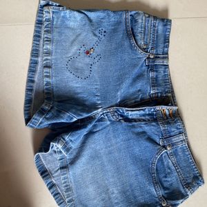 Super Combo Of 2 Trendy Denim Shorts