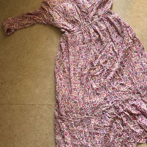 Mango Pink Floral Dress