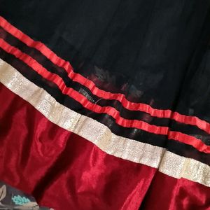 Black Anarkali Top