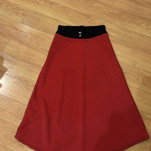 Long Skirt Red Stripes Size S, M , L, XL, XXL