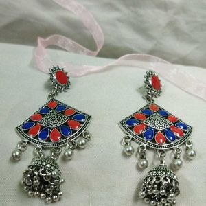 Traditional Jhumka Long Earrings