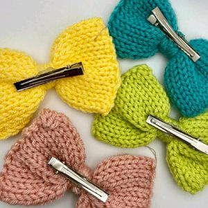 Crochet Bow Clips