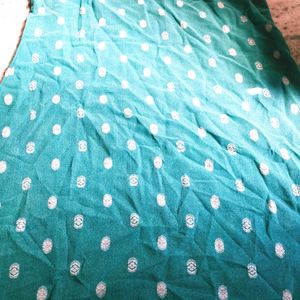 💝New Ethnic Sea Green Kurti