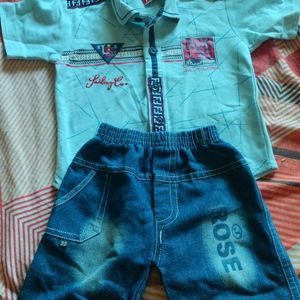 Kids Shirt And Jeans Trouser