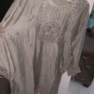 Brand New Semi Stitched Shraara Suit With Dupatta