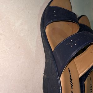 Navy Blue Wedges