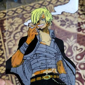 Sanji Anime Manga Glass Paint