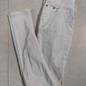 Skinny Fit White Jeans