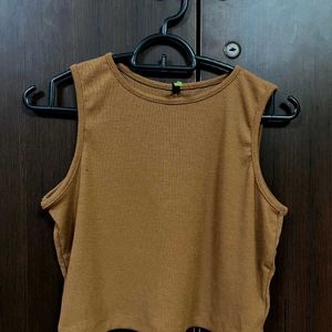 Brown Tank Top- Tokyo Talkies (M)