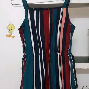 Multicoloured Striped Dress