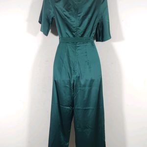 Shein Green Plain Jumpsuit (Women)