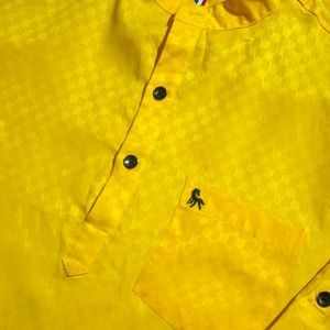 Totally New Shining Yellow Kurta Shirt