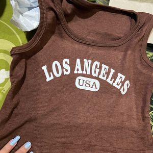 Brown Tank Top