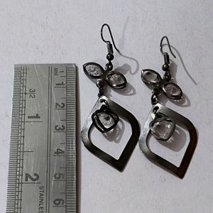 Metallic Black Lightweight Earrings