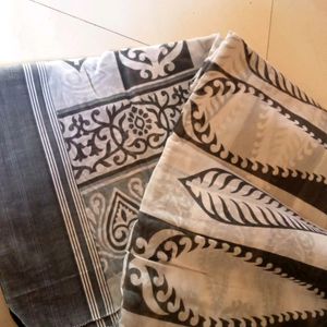 Grey Saree Type Cotton Blend