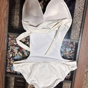 Super Sexy white Cut-out Bodysuit/One-piece bikini