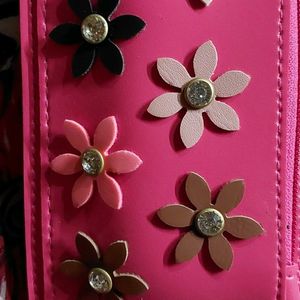 Pink Flower Wallet