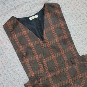 Plaid Korean Dress