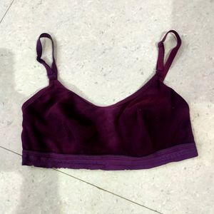 Women Sports Non Padded Bra 💜 Purple