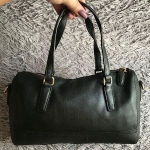 Auth COACH Saffiano Leather Mini Satchel Bag