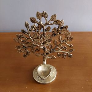 Brass Karpaga Virutcham Tree With Lamp