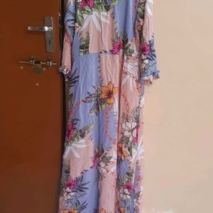 Printed Floral Maxi Dress