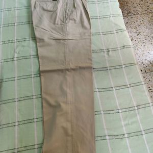 New  Men cotton Trouser Beige, 36" Waist, 44" Len