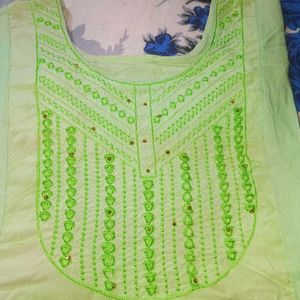 light green kurti