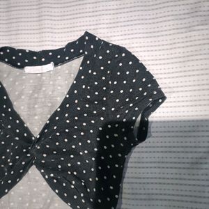 Polka Dot Blouse Top