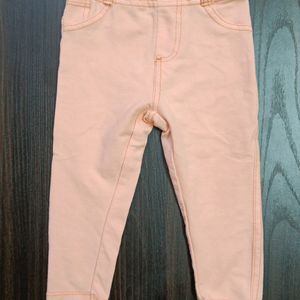 Sleevless T & Peach Jeans Set (6-12 Months )