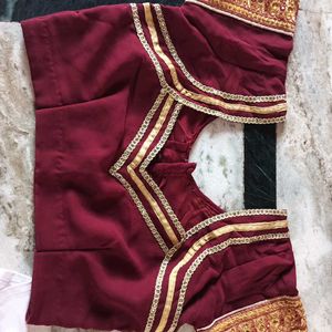 Marron Saree.