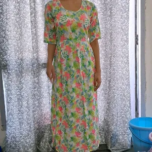 Floral Maxi Dress With Side Slit