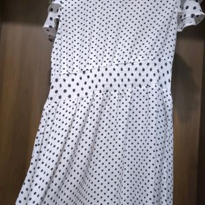 Black White Polka Dot Dress