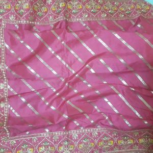 Art Silk Lace Border Saree With Blouse Piece