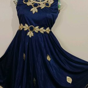 Banarasi Silk Frock Half Sleeve New