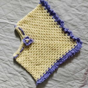 1 To 4 Yrs Self Crochet Poncho