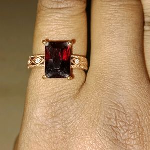 Blood Red Finger Ring