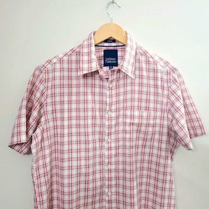 Indian Terrain Men Checkered Half Sleeve Shirt