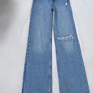 H&M Ribbed Wide Leg Jeans